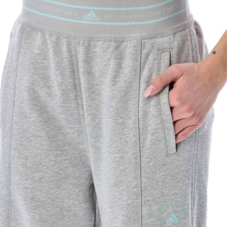 adidas Однотонные эластичные манжеты для фитнеса, спортивные брюки, женские брюки, серые HA8962