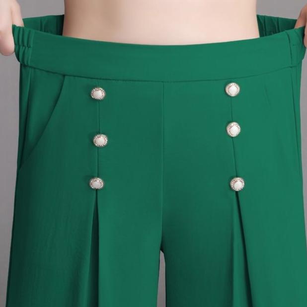 Women Wide Leg Pants Cotton Linen Casual Pants Spring Summer Trousers