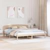 VidaXL Bed Frames with Headboard 180x200 Cm Solid Pine Wood 872053