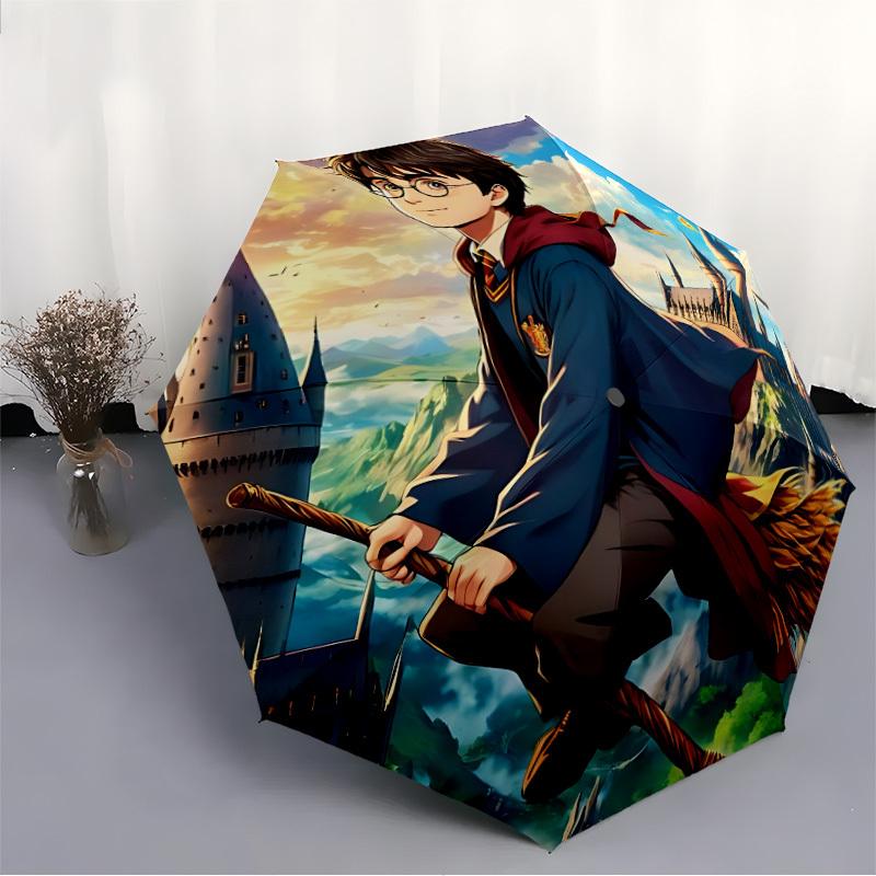 1pc Harry Potter Automatic Open/Close Umbrella, Christmas Gift for Men Women, Daily Travel Outdoor Use yy251101218