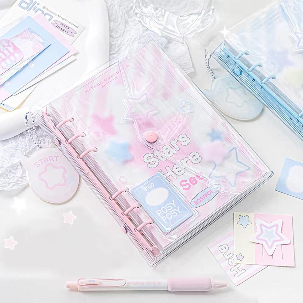 Милый мультфильм звезда дневник книга ручной счет кнопка блокнот полноцветный блокнот планировщик