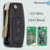 DR Original PCB 4D60/4D63 315/433MHz HU101/FO21 Car Remote Control Flip Key For Ford Focus Fusion Mondeo Galaxy Transit Fiesta