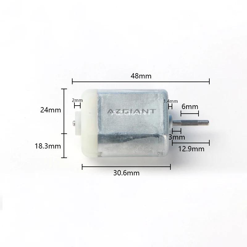 10 pcs AZGIANT FC280 Car latch Door Lock Motor 12V DC folding mirror motor, ESL steer ELV lock motor, gas tank motor fuel engine
