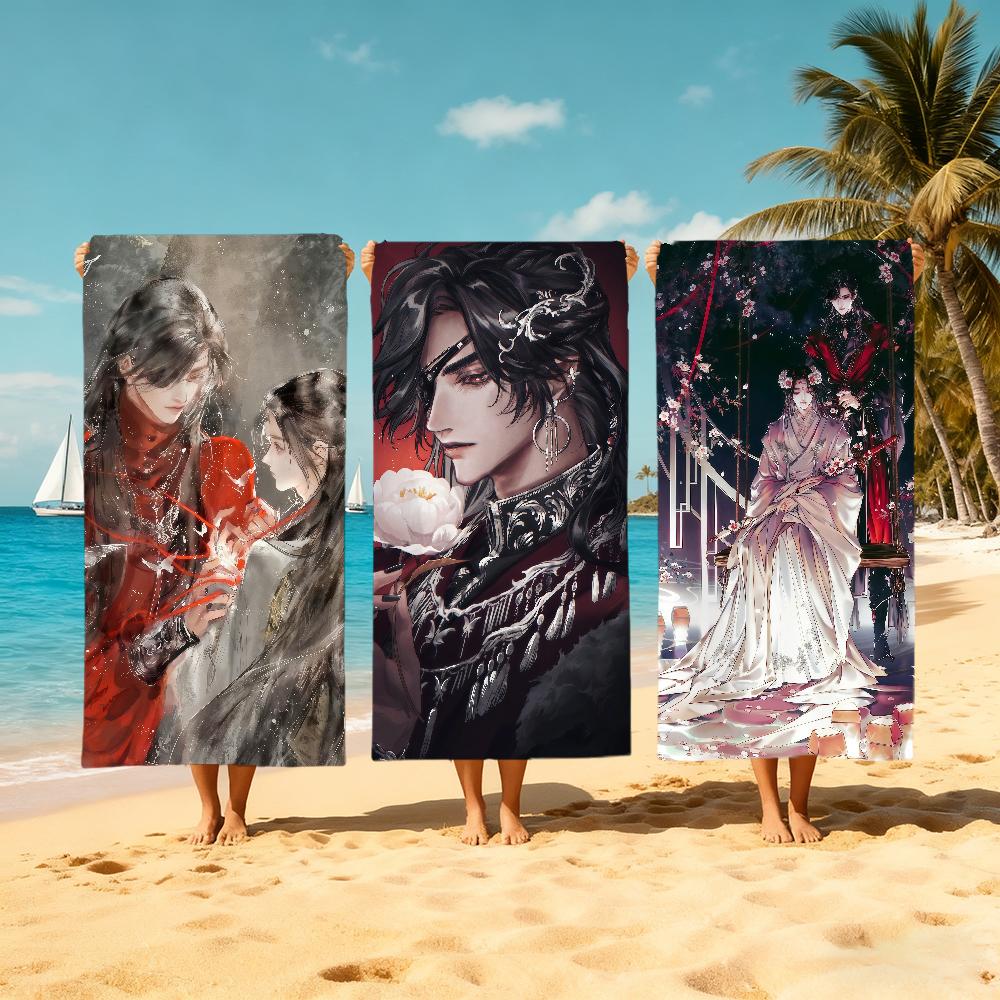 Anime H-heaven Towel Large O-officials Quick-Drying Microfiber soft Beach Towel for Travel Fitness Sauna Bathing Camping