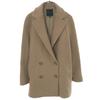Wool Coat P Camel Women Used