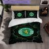 Sporting CP FC Themed Bedding 3Pcs Duvet Cover Set Decorative Bed Linen For Teen Room Home Decoration