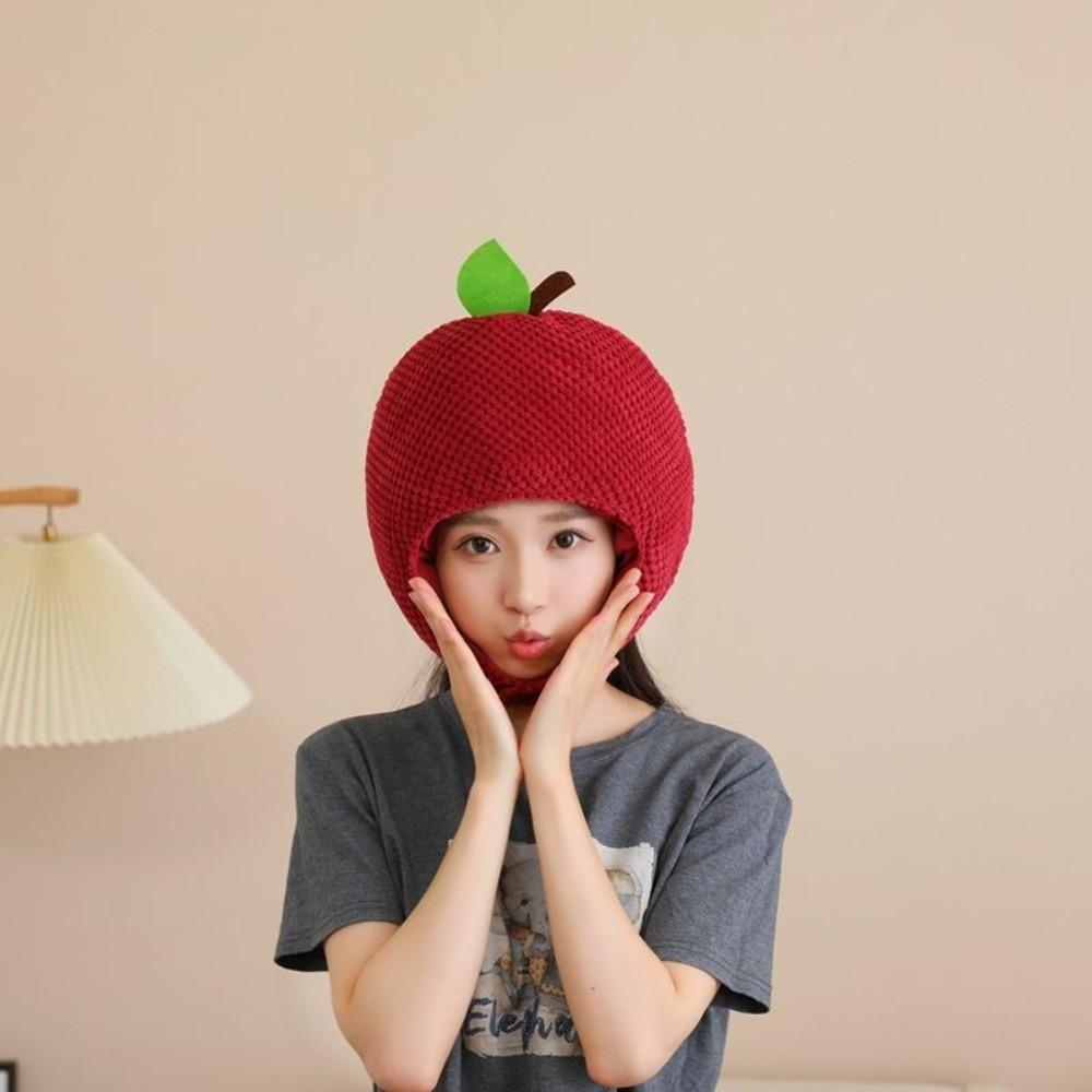 Cartoon Simulation Fruit Hat Funny Lychee Headgear Novelty Party Costume Head Cover Festival