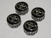 Toyota Motor Corporation (TOYOTA) [Genuine Domestic Parts] Toyota Aqua & 50 Prius Genuine Aluminum Wheel Center Caps, Black, Set of 4