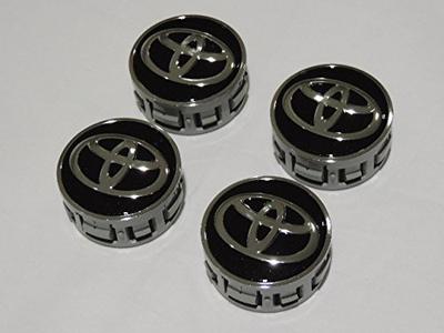 Toyota Motor Corporation (TOYOTA) [Оригинальные отечественные запчасти] Оригинальные алюминиевые колпаки ступиц колес Toyota Aqua & 50 Prius, черные, комплект из 4 штук