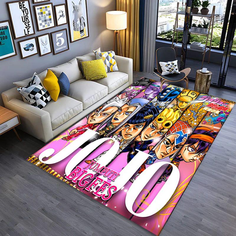 JoJo's Bizarre Adventure: Epic Characters Vibrant Art carpet Living room and bedroom mats printing Christmas gifts Fashion Art