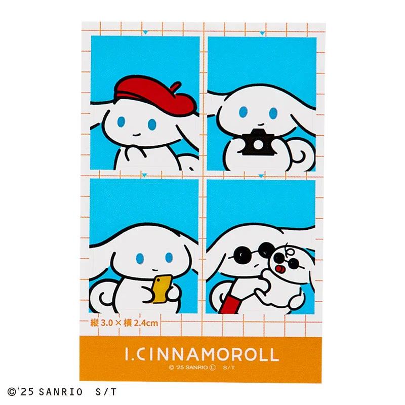 Sanrio I.CINNAMOROLL Стикер в стиле ID-фото ( оранжевый ) Япония НОВИНКА