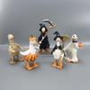 Waterproof Halloween Duck Figurine Creative Ghost Pumpkin Sculpture  Kids Bedroom