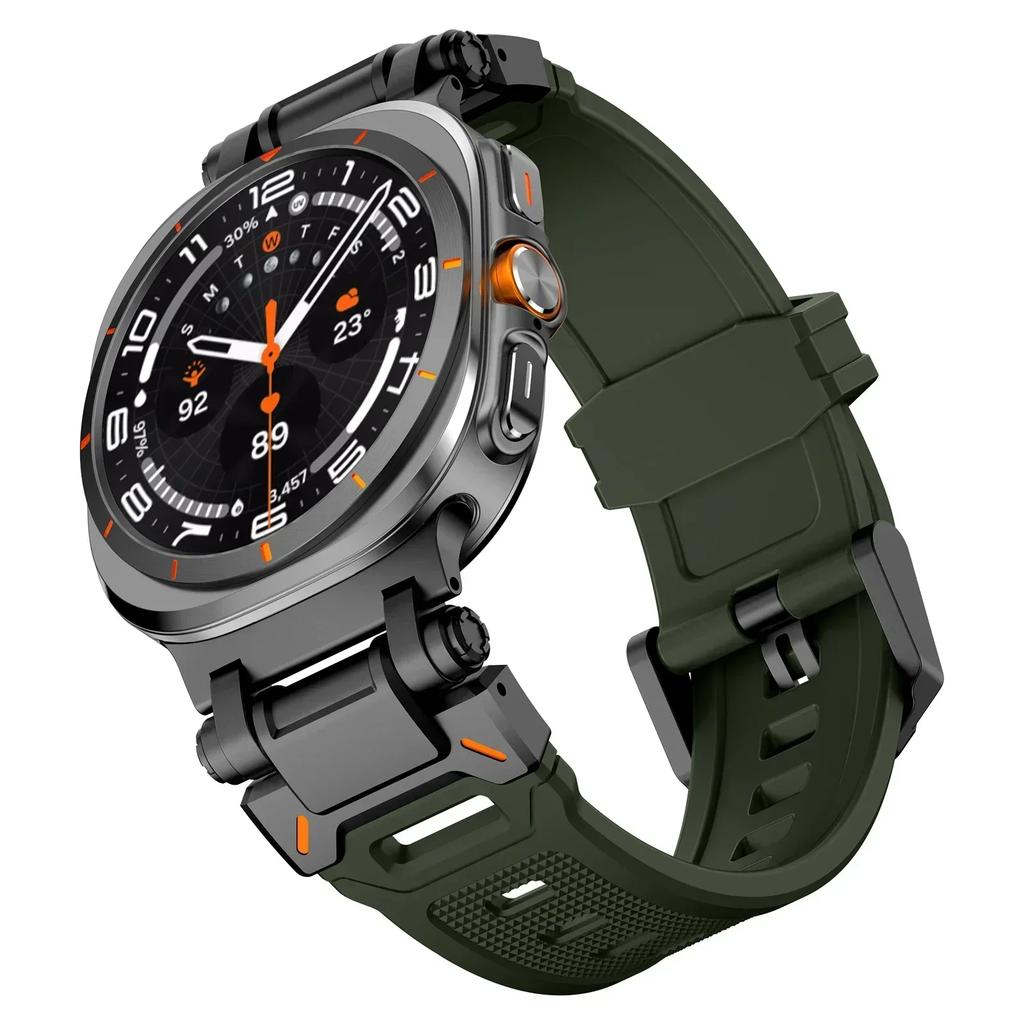 Rubber Strap for Samsung Galaxy 8 44mm 40mm 8 Classic 46mm Luxury Sports Band for Galaxy Ultra 2025 2024 Watchband Bracelet