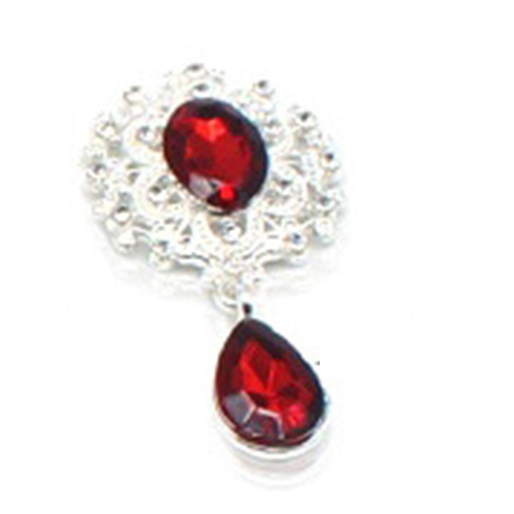 Faceplate Garment Decorative Water Droplets Sewing Button Alloy Rhinestone Pendant Scrapbooking