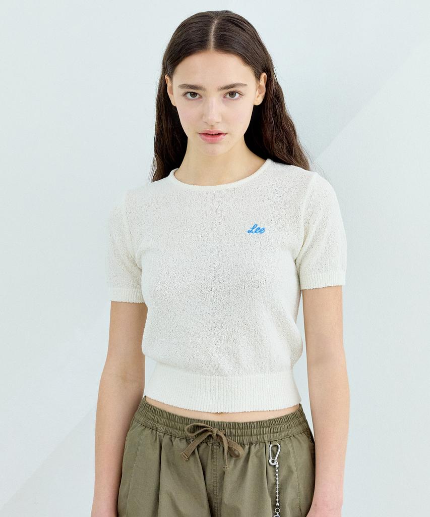 LEE Women'S Round String Knit Ivory
