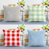 Simple Plaid Striped Pillowcase Dormitory Decoration Office Living Room Home Pillowcase