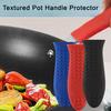 Silicone Pot Handle Cover Non-slip Heat Insulation Grip Steamer Casserole Pan Holder Kitchen Cookware for Home Professional Use