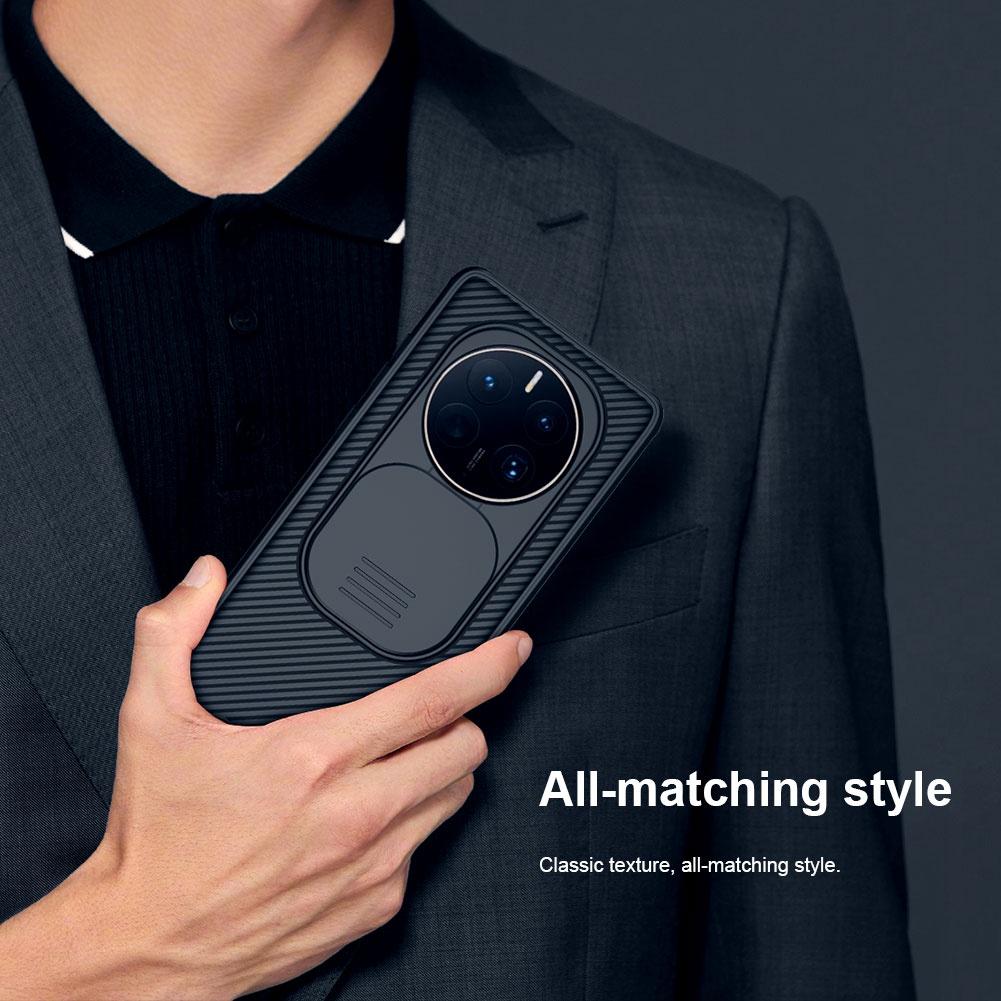 NILLKIN Чехол CamShield Pro для Huawei Mate 50 Pro, чехол для телефона, защита слайдера камеры, роскошный противоударный чехол из ТПУ + ПК