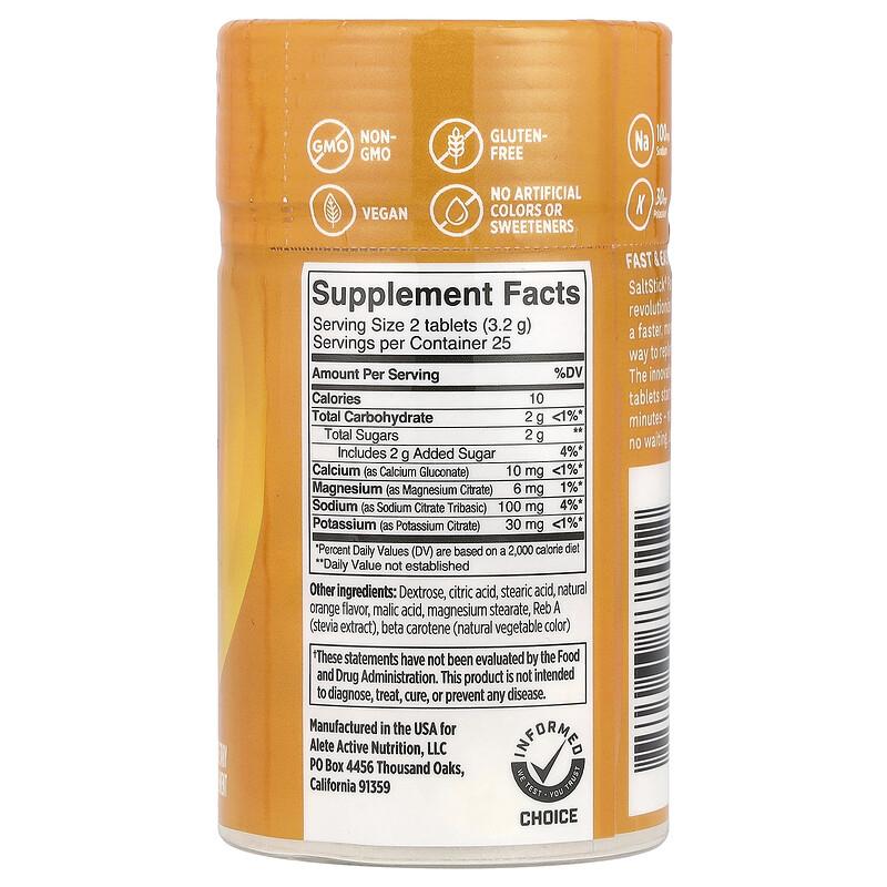 FastChews®, Chewable Electrolytes, Tart Orange, 50 Chewable Tablets