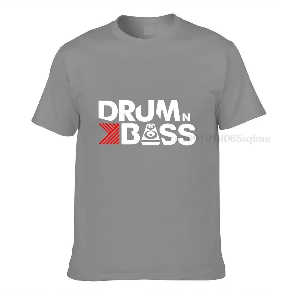 Drum N Bass Tshirt Funny Birthday Gift For Unisex Male Short Sleeve Round Neck Cotton Streetwear Casual T Shirt Summer Tops Tee