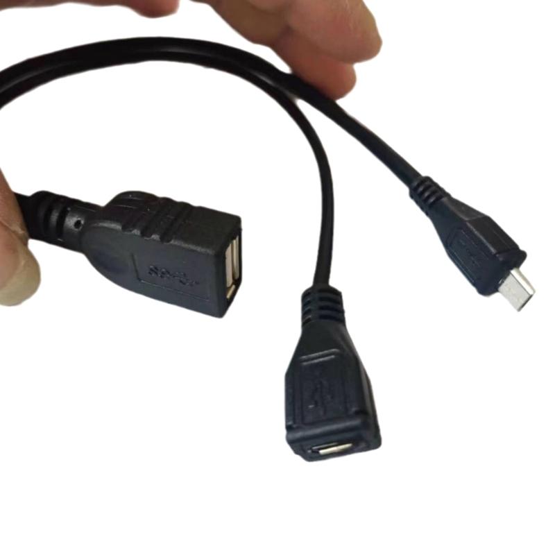 Адаптер-разветвитель USB 480 Мбит/с с OTG-кабелем для телефона, планшета, сменный кабель