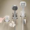 Suction Cup Shower Head Holder Wall Mount Handheld Bracket Not Drilling Wall Mounted Shower Dock Adjustable Shower Stand