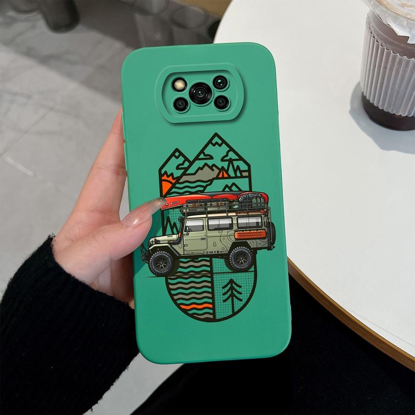 Новый чехол для Xiaomi Poco X3 Pro X3 GT NFC Цветные узоры Защита камеры Отпечатки пальцев Не остаются Мягкий силикон Противоударный корпус телефона