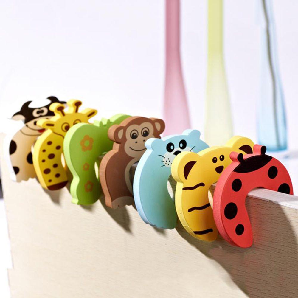 Kitchen Bedroom Soft Kids Cartoon Animal Door Clip Guard Door Stopper Baby Safety Finger Protector