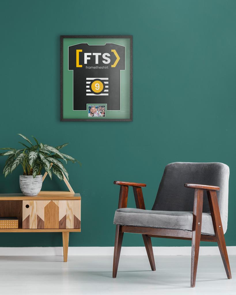 A sports shirt frame with a window - a unique gift for a collector