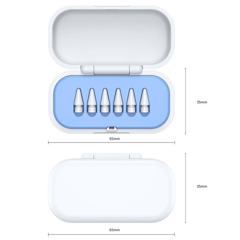Коробка для хранения наконечников для Apple Pencil, магнитные защитные чехлы от царапин для стилуса Ipencil, органайзер для наконечников