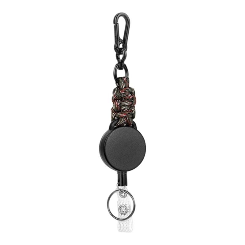 Heave Duty Badge Reels Retractable Keychain Badge Holders Reel Carabiner Badge Holder for Card Name Keychain