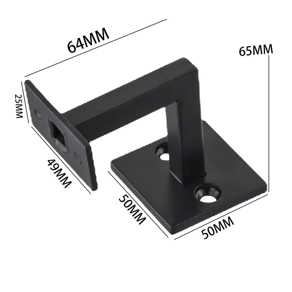 Stair Handrail Bracket Bannister Wall Support Black Hand Rail Balustrade  Support Household Mounting Staircase Bracket Accessori