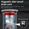 Odor Proof Floor Drain Valve-Sewer Core Backflow Preventer Shower Floor Drain Plug for Kitchen Bathroom Toilet Sewer