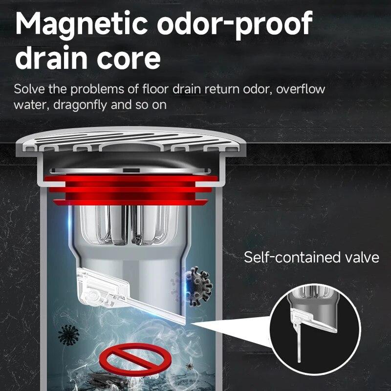 Odor Proof Floor Drain Valve-Sewer Core Backflow Preventer Shower Floor Drain Plug for Kitchen Bathroom Toilet Sewer