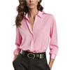 Women's Fashionable Casual Solid Color Long-sleeved Satin High-quality Blouse