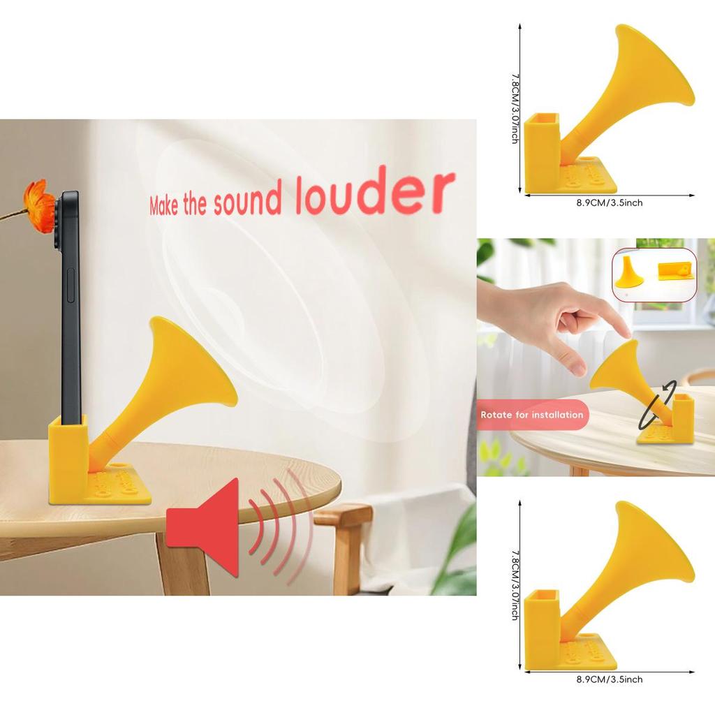 Портативный усилитель-динамик для телефона Настольная подставка со звуковым усилением для домашнего использования