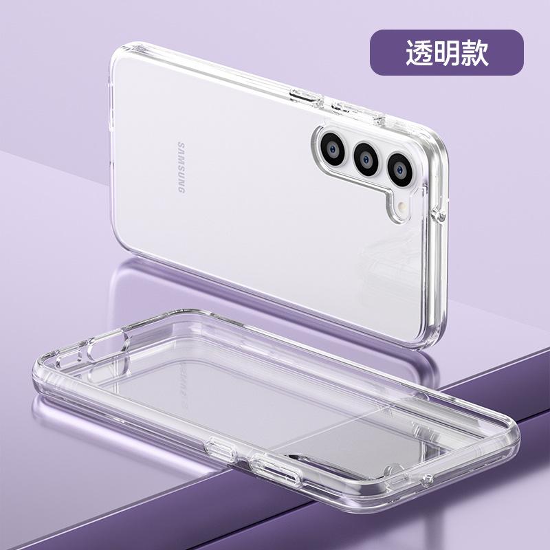 Новый чехол для мобильного телефона Samsung S23Plus со вспышкой, блестками и магнитом подходит для S23plus terminator, прозрачный, противоударный, защитный чехол.