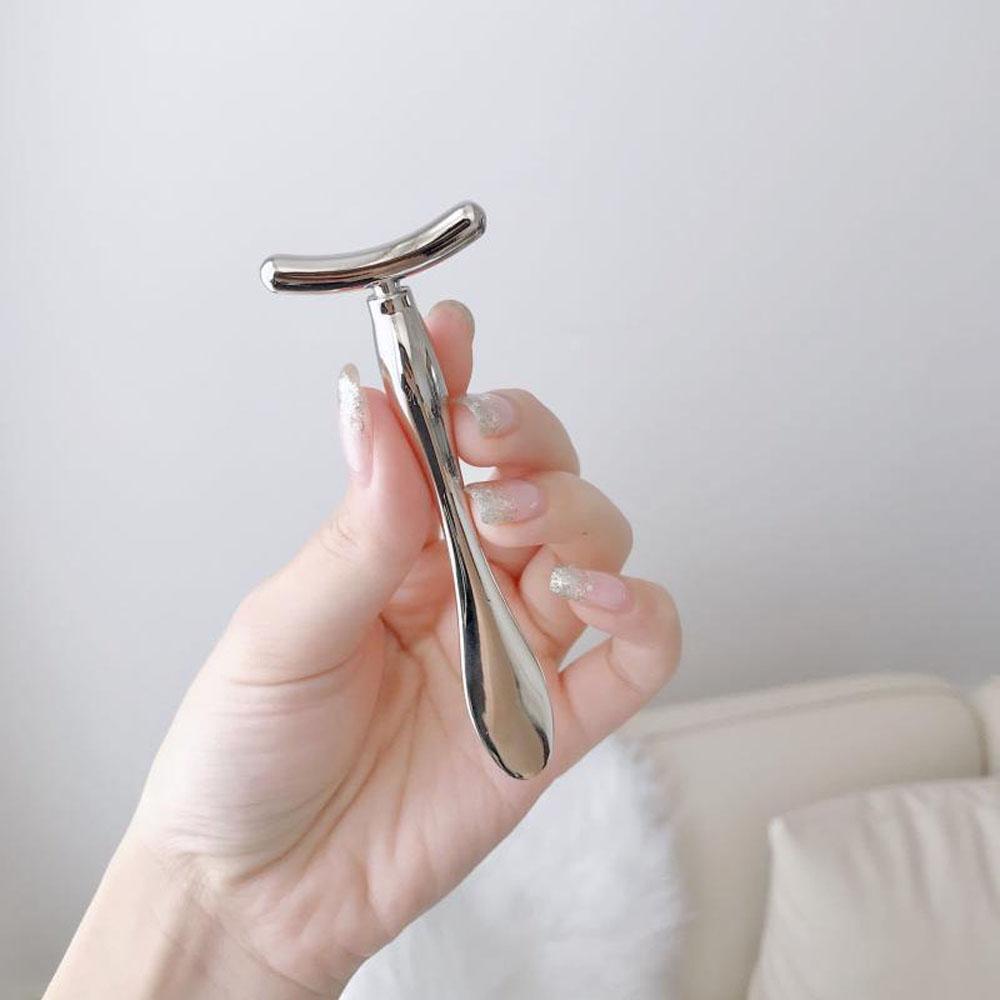 Massage Stick T-shape Facials Eye Massage Roller Eye Cream Spoon Face Lifting Face Cream Applicator