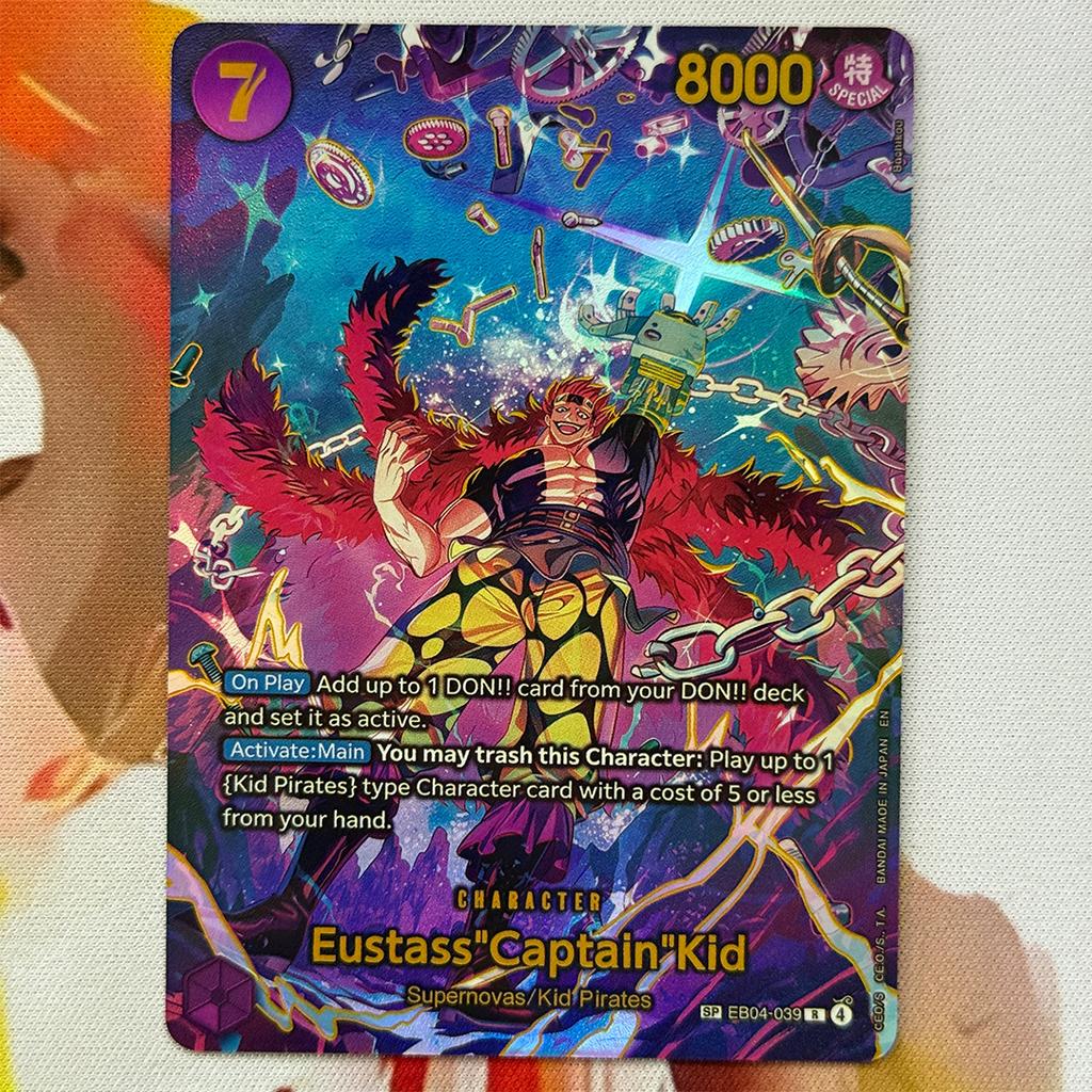 Diy Proxy One Piece Card Game En The Azure Sea's Seven Roronoa Zoro Prb-006 Eustasscaptain Kid Eb04-039 Opcg Collection Card