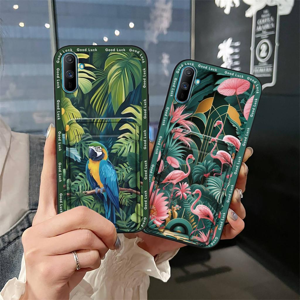 Fashion Design Durable Phone Case For OPPO Realme C3/C3i/Narz N10A Full Wrap Cute Soft Case Shockproof Card Bag Cover
