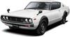 Aoshima Bunka Kyozai The Model Car 15 Nissan KPGC110 Skyline Пластиковый модельный набор ООО. (АОСИМА) нет. 1/24 HT2000GT-R '73