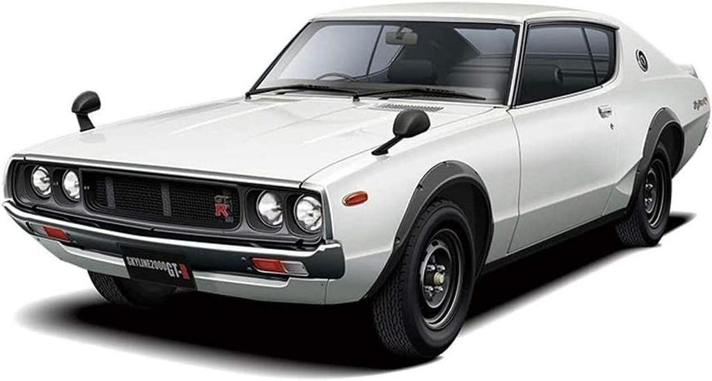 Aoshima Bunka Kyozai The Model Car 15 Nissan KPGC110 Skyline Пластиковый модельный набор ООО. (АОСИМА) нет. 1/24 HT2000GT-R '73