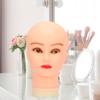 Bald Mannequin Head Makeup Doll Freestanding Sturdy Wig Display Manikin for Scarf Salon