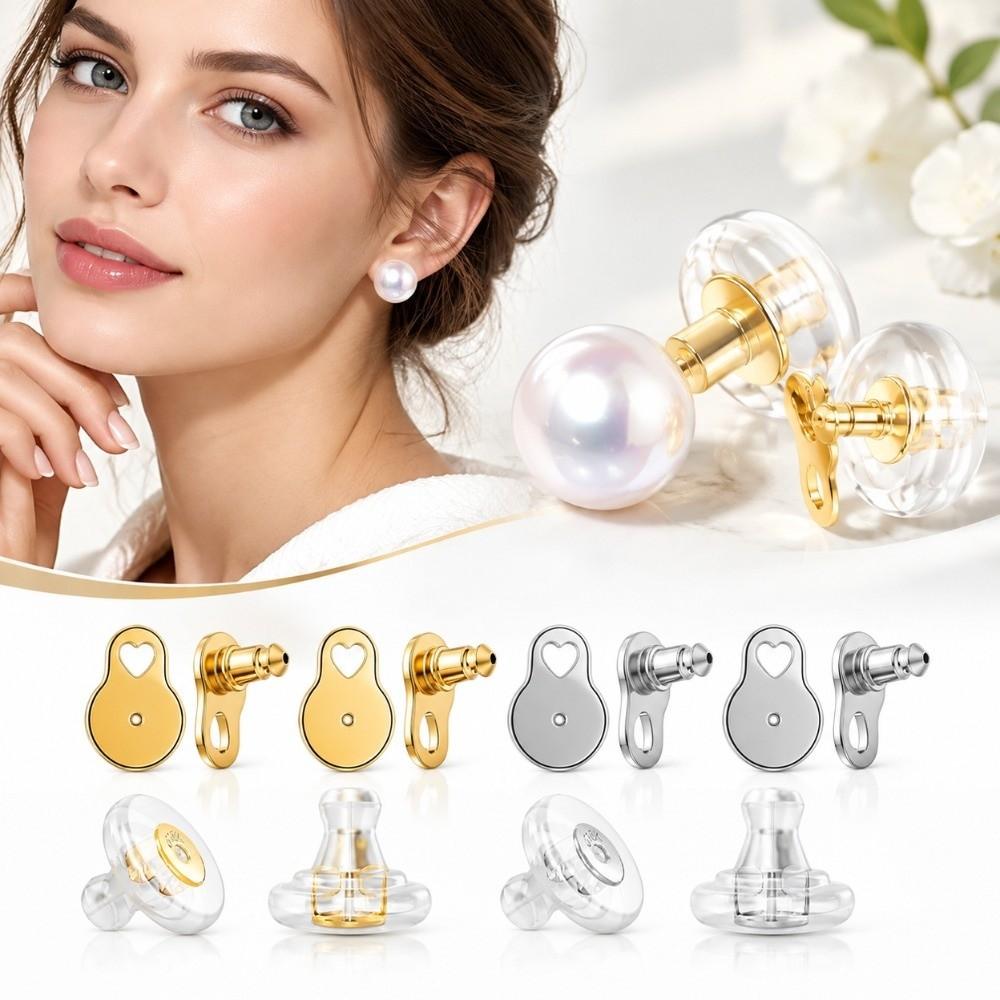 Silicone Earring Lifter Plastic DIY Jewelry Accessory Durable Earring Support Back Heavy Studs