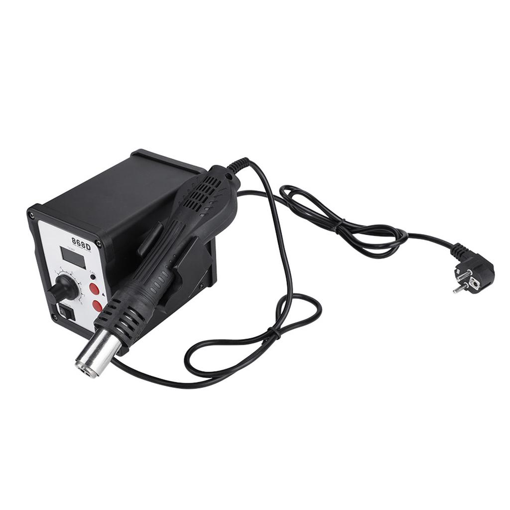 868D 700W Digital Display Hot Air Gun Heat Gun Rework Station with 5 Nozzles