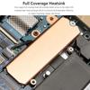 1-2 Комплекта Медного Радиатора для M.2 2242 2280 NVMe SSD 0,5 мм 401 Вт Медный Радиатор для Твердотельного Диска с Термосиликоновой Прокладкой