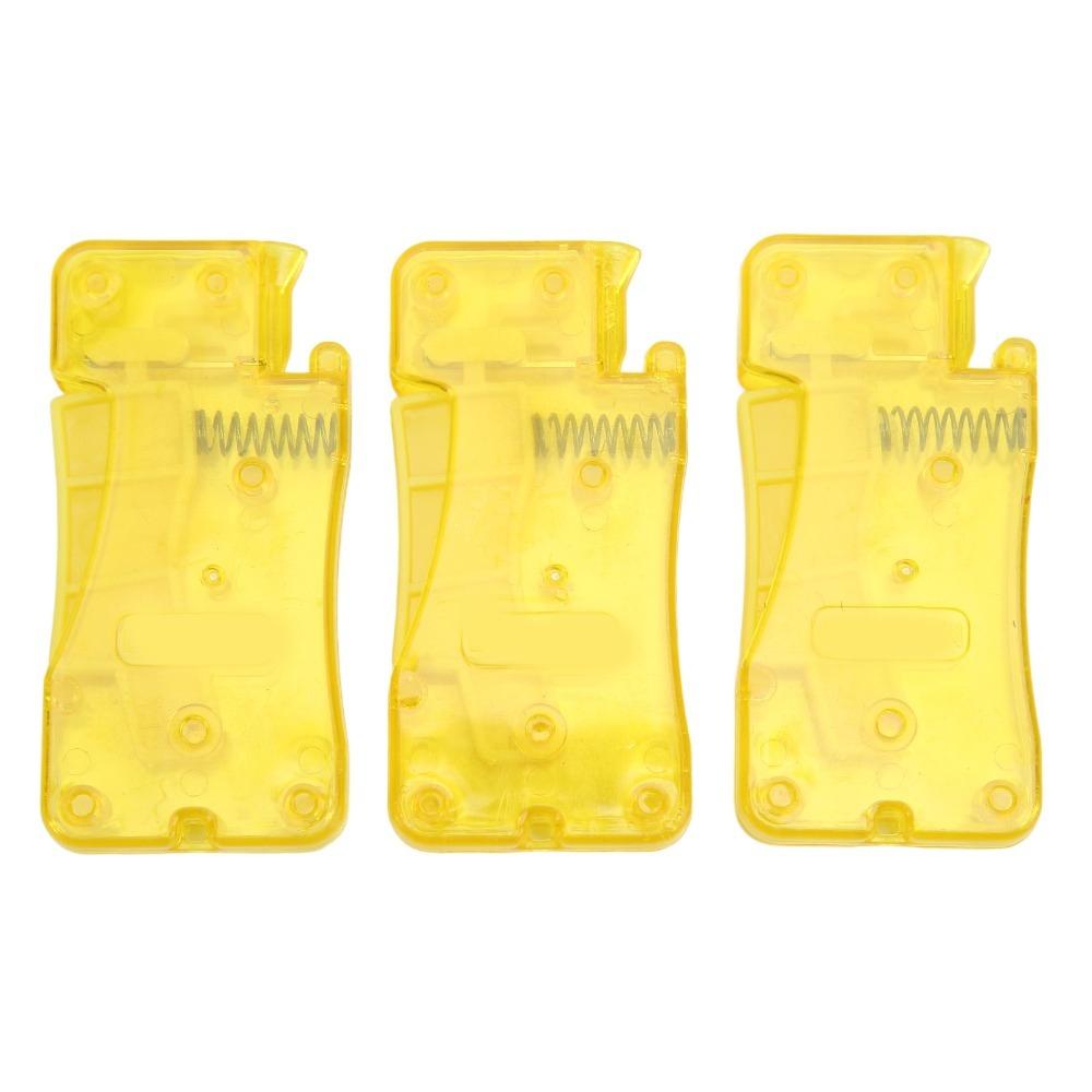 3pcs Plastic Plastic Needle Threader Yellow Self-Thread Guide Simple Needle Threader Household Use