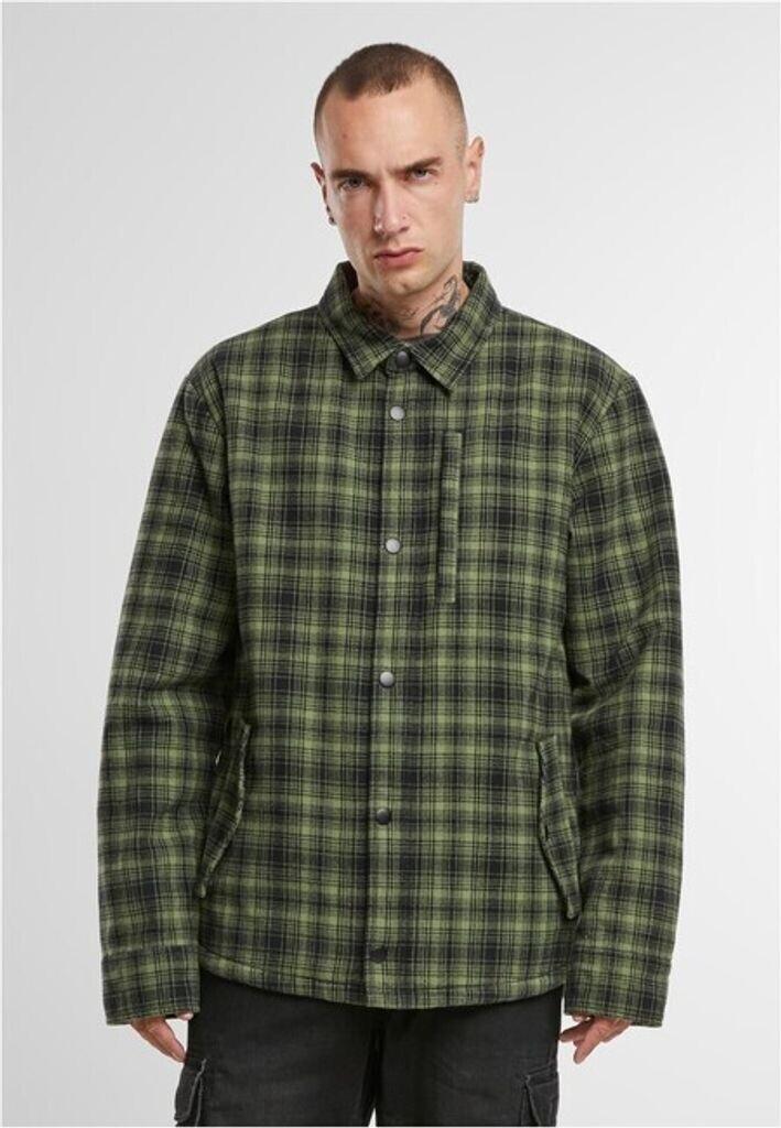 Демисезонная куртка Brandit Classic Sherpa Jacket Olive schwarz kariert