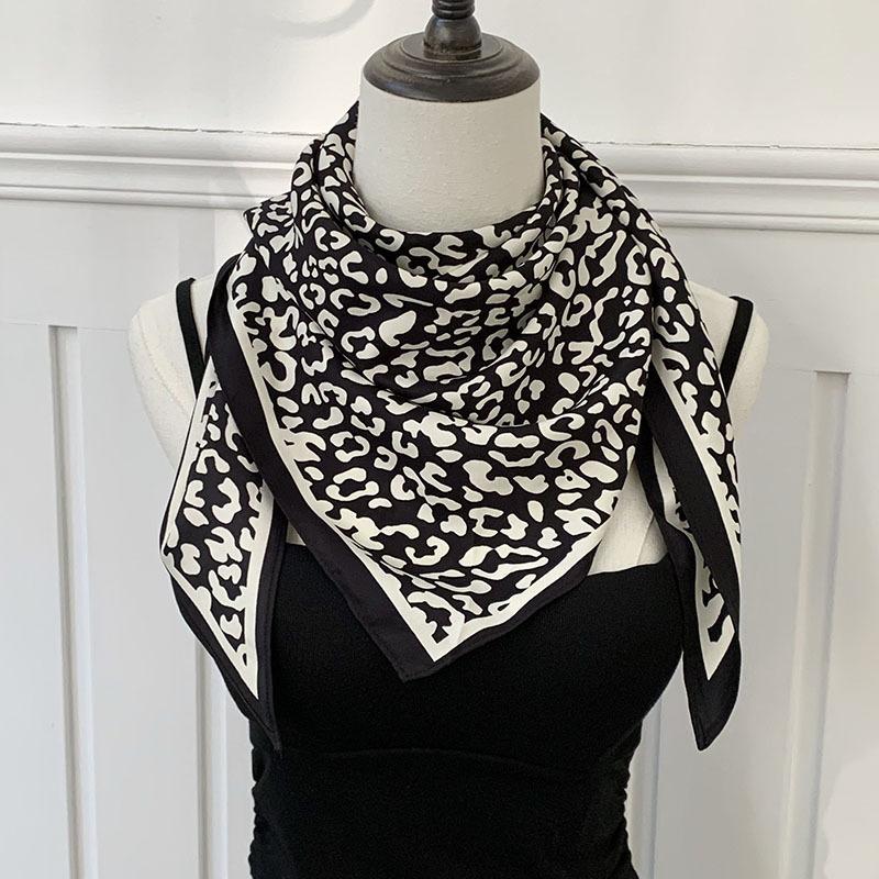 Silk Scarf High-end New Summer Multi-purpose Scarf Shawl Versatile Decorative Scarf Headscarf Triangle Scarf Waist