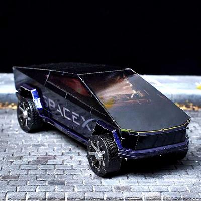 Трехмерный металлический мех Tesla Cyber 3D??Цветная модель грузовика, сборка игрушечных фигурок, Корея, 3d-головоломка